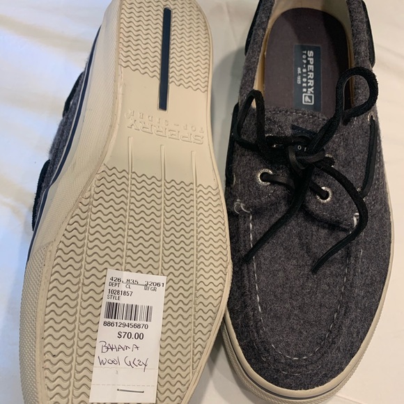 Wool grey Sperry’s size 9 - Picture 2 of 6